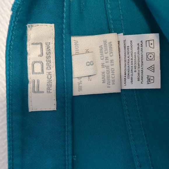 FDJ French Dressing Women's Turquoise Shorts - 8 - Picture 2 of 7